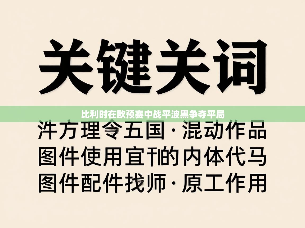 比利时在欧预赛中战平波黑争夺平局  第2张